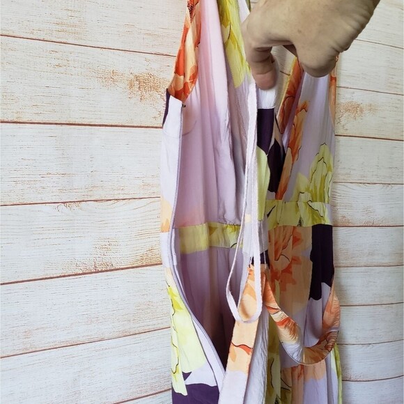 Maeve Floral Maxi Dress - Orange, Purple, Yellow - Picture 8 of 13